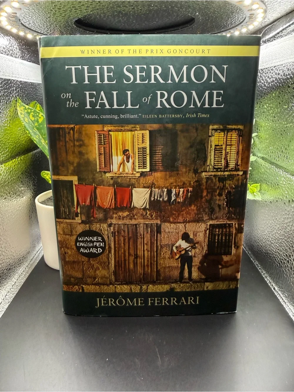 The Sermon on the Fall of Rome by Jérôme Ferrari - Dark Green Cover